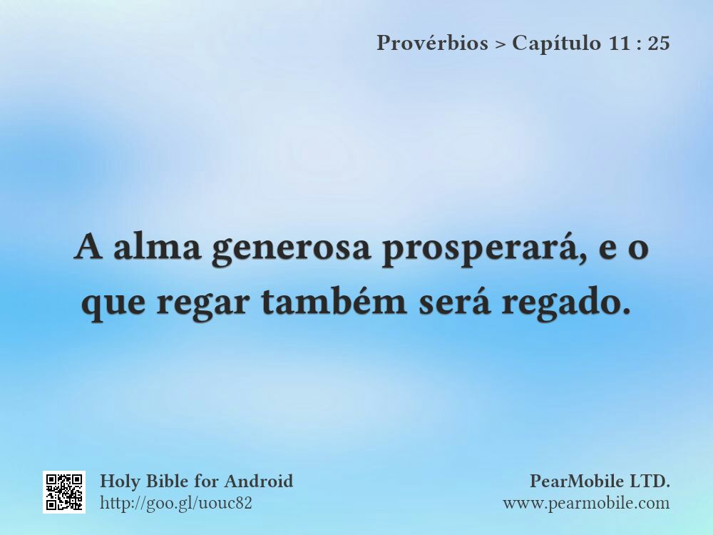 Provérbios, Capítulo 11:25